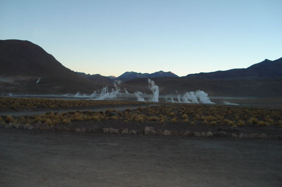 Geysire "el Tatio" auf 4321 Meter Hoehe. Das 3. groesste Geysirfeld der Welt nach Island und den USA.