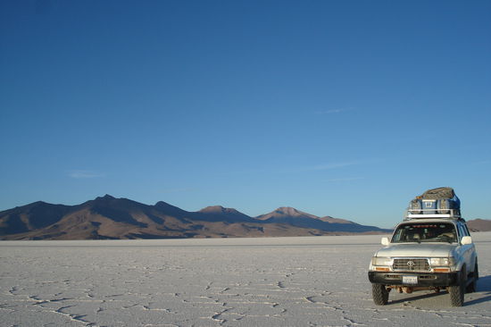 Unser Jeep fuer die 4 Tage in Bolivien.