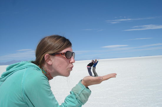 einfach mal weggeblasen.  Ich bin die ganz hinten...