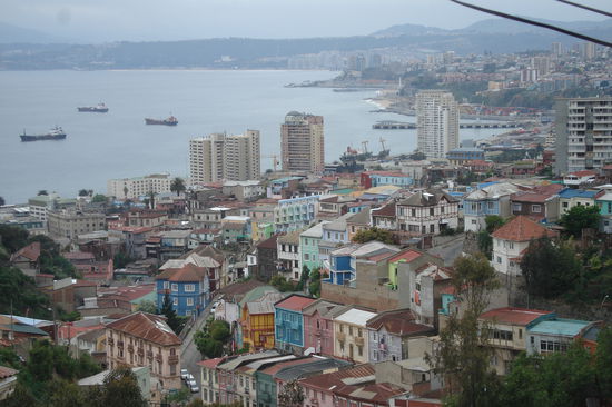 Valparaiso an einem Regentag