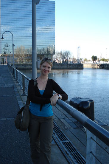 Ich am Puerto Madero (Hafen von Buenos Aires)