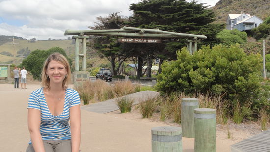 Eingang zur beruehmten Great Ocean Road
