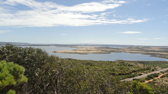 Aussichtspunkt: Kanguroo Island von oben.