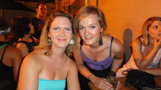 Letzter Abend mit der Gruppe in Alice Spring! Franka und ich.