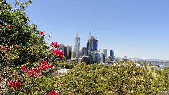 Blick auf die Skyline.