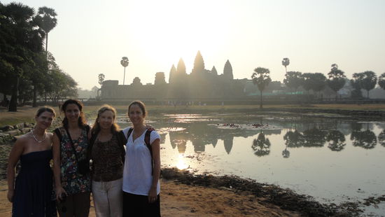 Im Mekong Delta habe ich eine chilenische Familie aus Vina del Mar getroffen, die mit dann zusammen nach Siem Reap geflogen ist.