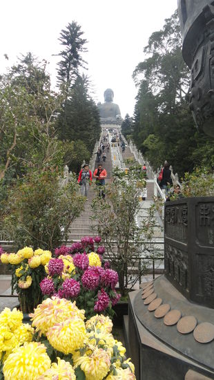 Treppe zum Buddha
