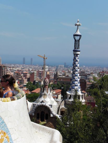 Aussicht im Parc Güell