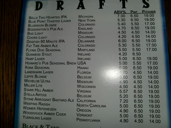 Die besagte Liste mit den Bieren... siehe 2 IPA´s... 