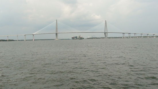 Brücke über die wir nach Charleston gekommen sind