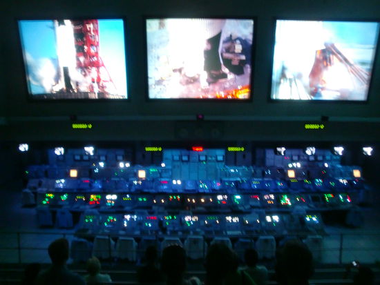 Das besagte Kontrollzentrum während der Show