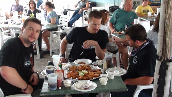 unsere Seafoodplatte für 4 Personen