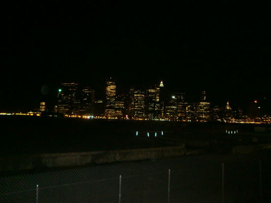 Ein Blick auf Manhatten von Broklin aus.