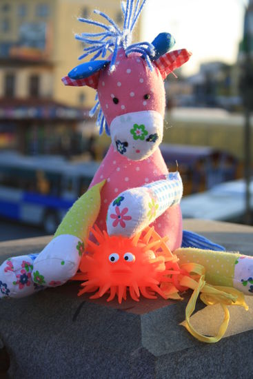 Fred und Fischy beim Zwischenstop in Ekatharinburg.