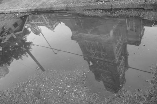 Belltower. Früher Rathaus heute Bankgebäude, jedoch nicht für die Öffentlichkeit.