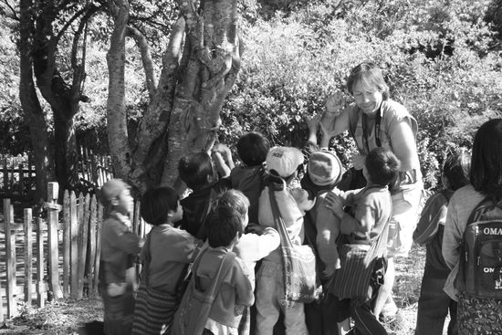 Da verteilt man Bobons an kleine Süßmäuler und zum Dank reißen die kleinen nicht nur an Tüte herum, sondern auch an ihm, auf der Suche nach weiteren Leckerein. Sie waren erst zufrieden, als sie alle hatten. Und er hatte trotzdem Mühe, die Meute los zu werden. Auch weglaufen war keine Lösung.