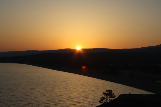 So hier der genauso kitschige Sonnenaufgang.