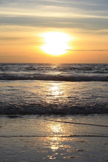 Sonnenuntergang vor unserer Tür.