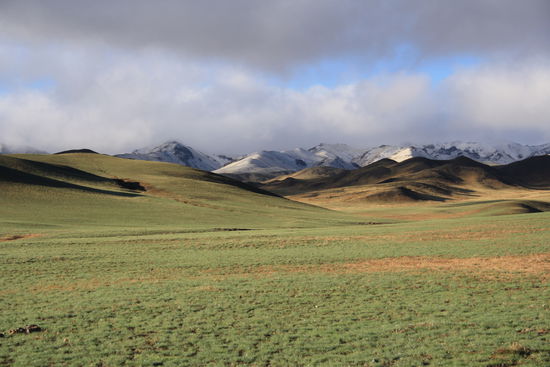Die Sonne scheint, der Himmel ist blau, aber immer noch riesig kalt. So sind wir aufgewacht.