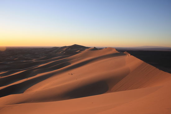 Und zum Sonnenuntergang wieder hoch.