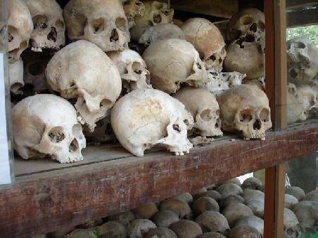 Gedenkstaette in den Killing Fields