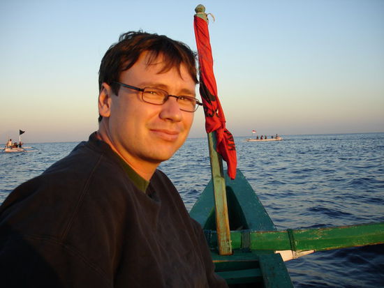 Andi auf der Suche nach Delfinen ...