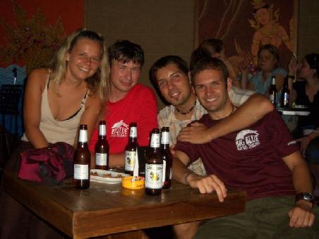 Tine, Andi, Felix und Jan