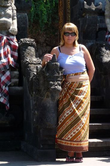 ...natürlich darf der Sarong nicht fehlen...