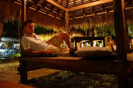 ...mit coolem Sitz-/Liegeplatz