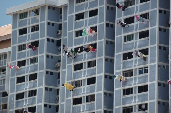 So trocknet man seine Wäsche in Chinatown....