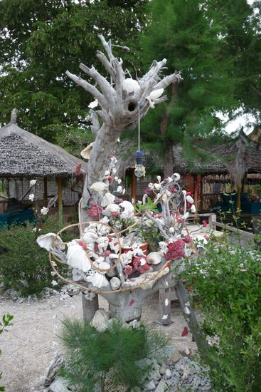 Hier gibt es ganz viele Lampen, die überall einfach so runterhängen 