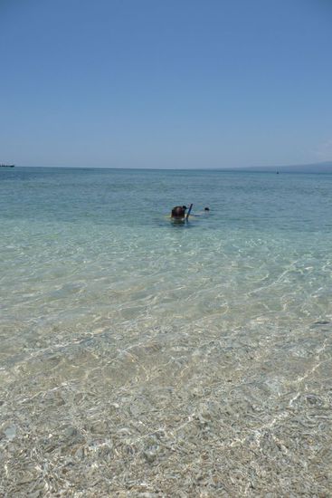 ...in glasklarem Wasser...