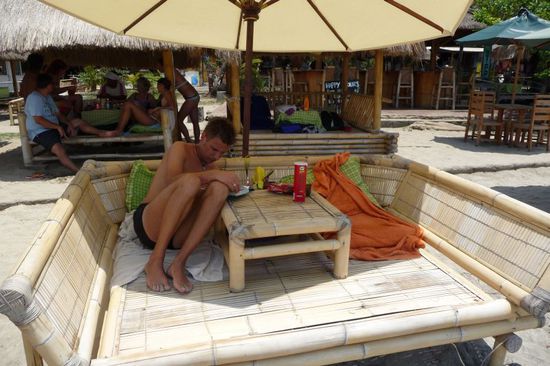 Entspannung vor dem zweiten Tauchgang