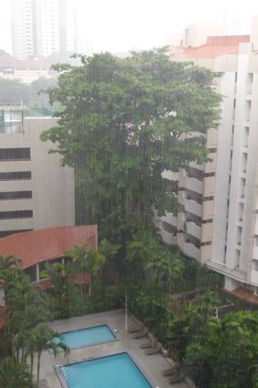 Blick aus unserem Hotelzimmer