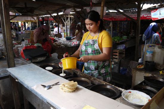 ...wurden auch frische Pfannkuchen angeboten 