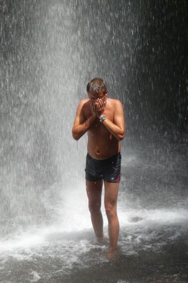 ...und klitschnass geworden ist...