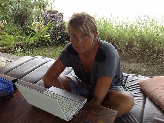 Da skype ich gerade mit Mami 