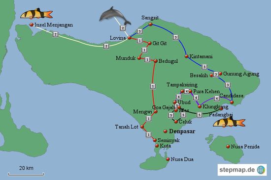 Reiseroute 12. - 16.09.