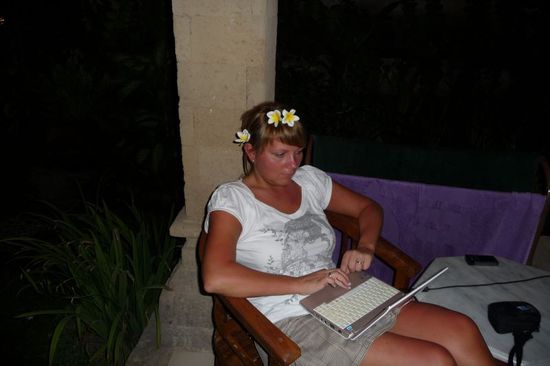 Die Blumen hat Peter für mich gesammelt