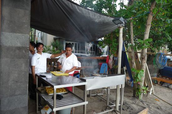 Frischer Tintenfisch direkt vom Grill...