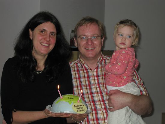 Welcome in Hong Kong. Geburtstagsfeier mit einigen Kollegen. (07.02.2009)