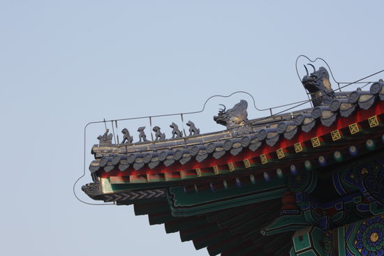 Typische Dachstruktur