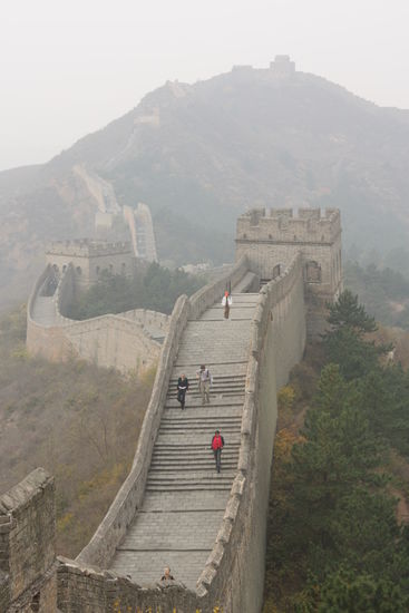 Und da stehen wir drauf und wandern los (Jinshanling)