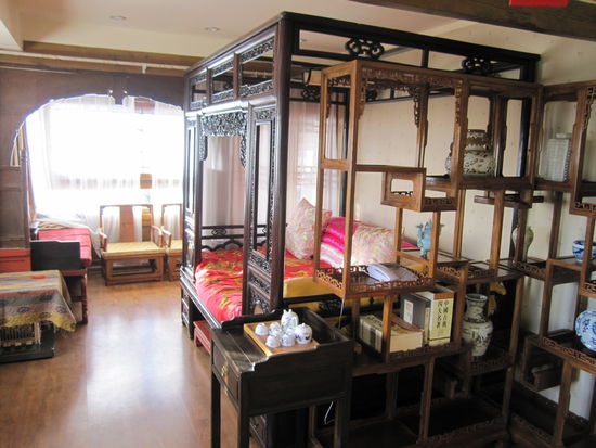 So sehen die Zimmer aus. Wobei dieses war noch nobler als unseres.