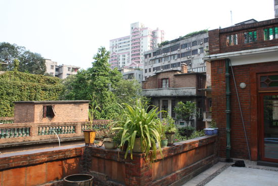 Blick von der Dachterasse