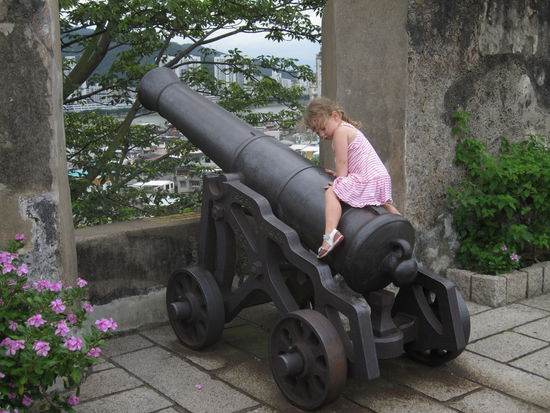 Unsere Tochter hatte viel Spass beim Klettern.
