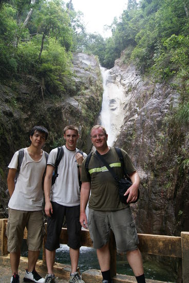 Von links: Dick, Florian und ich