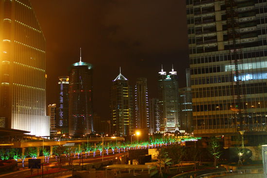 Pudong bei Nacht
