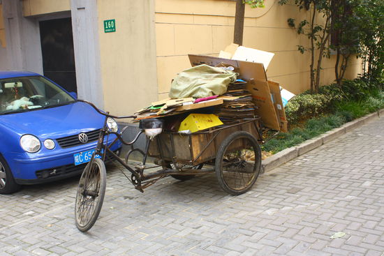 Trotz Moderne gibts auch das noch in Shanghai