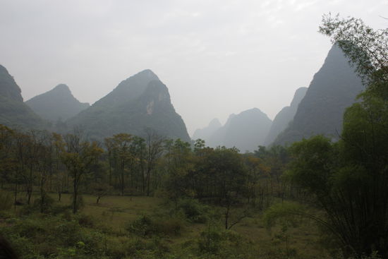 Schoene Landschaft. Eine Grobkarte fuer die Wanderung gab es uebrigens vom "Outside Inn".